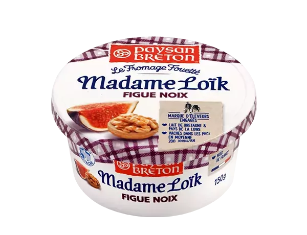 Fromage fouetté madame Loïk figue noix paysan breton