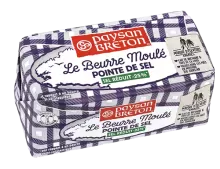 Beurre moulé Pointe de Sel Paysan Breton